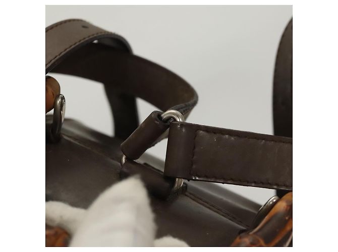 Gucci Bamboo Rucksack Nylon Khaki 003 2058 0030 5 Auth ep8797 - Ansicht 10