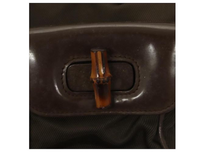 Gucci Bamboo Rucksack Nylon Khaki 003 2058 0030 5 Auth ep8797 - Ansicht 18