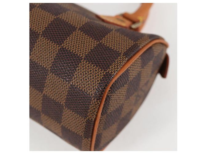 LOUIS VUITTON Borsa a Mano Mini Speedy Damier Ebene SPO N41536 LV Auth 117814SM - vista 14