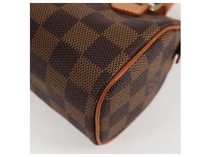 LOUIS VUITTON Borsa a Mano Mini Speedy Damier Ebene SPO N41536 LV Auth 117814SM - vista 16