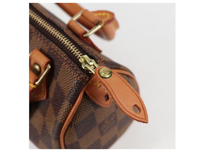 LOUIS VUITTON Borsa a Mano Mini Speedy Damier Ebene SPO N41536 LV Auth 117814SM - vista 18