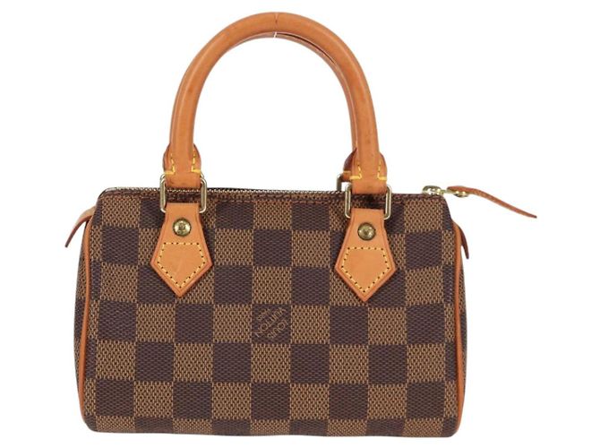 LOUIS VUITTON Borsa a Mano Mini Speedy Damier Ebene SPO N41536 LV Auth 117814SM - vista 2