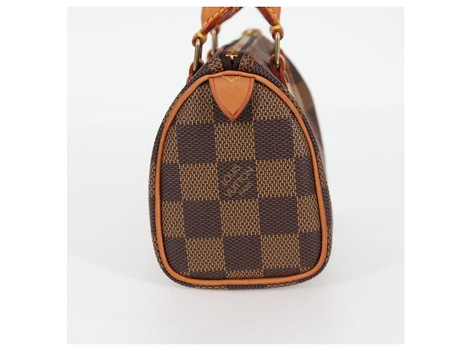 LOUIS VUITTON Borsa a Mano Mini Speedy Damier Ebene SPO N41536 LV Auth 117814SM - vista 3