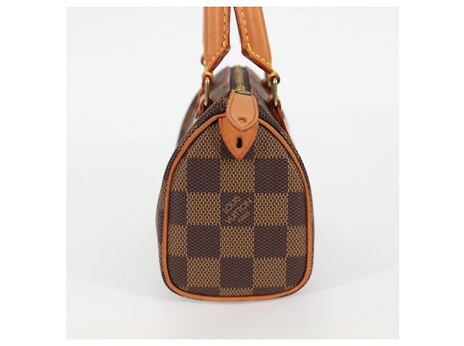 LOUIS VUITTON Borsa a Mano Mini Speedy Damier Ebene SPO N41536 LV Auth 117814SM - vista 4