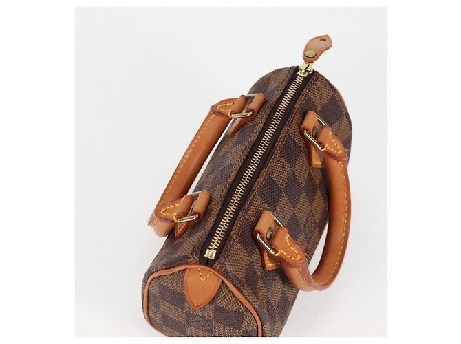 LOUIS VUITTON Borsa a Mano Mini Speedy Damier Ebene SPO N41536 LV Auth 117814SM - vista 6