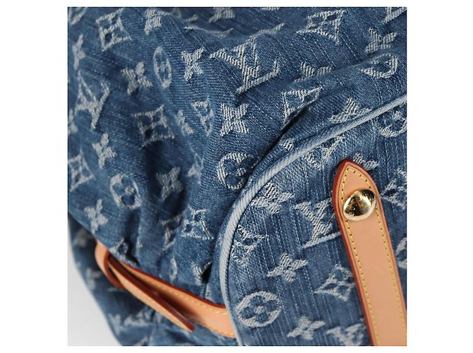 LOUIS VUITTON Borsa a Spalla XL in Denim Monogram Blu M95515 LV Auth am8184SM - vista 10