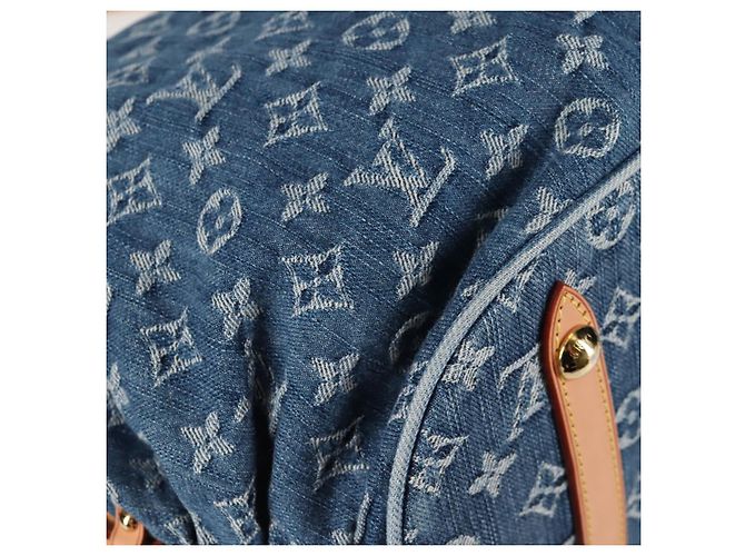 LOUIS VUITTON Borsa a Spalla XL in Denim Monogram Blu M95515 LV Auth am8184SM - vista 12
