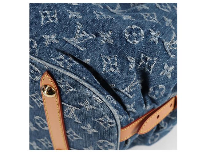 LOUIS VUITTON Borsa a Spalla XL in Denim Monogram Blu M95515 LV Auth am8184SM - vista 13
