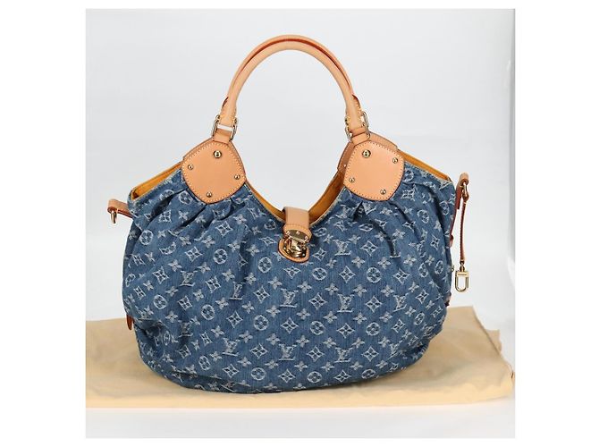 LOUIS VUITTON Borsa a Spalla XL in Denim Monogram Blu M95515 LV Auth am8184SM - vista 24