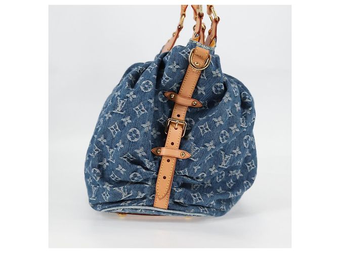 LOUIS VUITTON Borsa a Spalla XL in Denim Monogram Blu M95515 LV Auth am8184SM - vista 5
