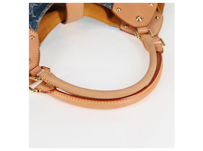 LOUIS VUITTON Borsa a Spalla XL in Denim Monogram Blu M95515 LV Auth am8184SM - vista 7