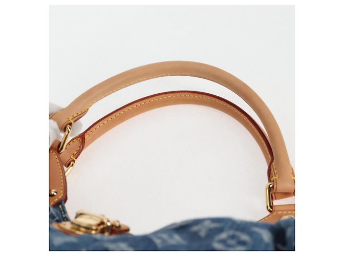 LOUIS VUITTON Borsa a Spalla XL in Denim Monogram Blu M95515 LV Auth am8184SM - vista 8