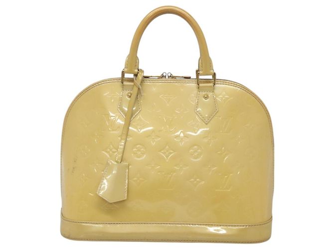 LOUIS VUITTON Monogram Vernis Alma PM Bolsa de Mão Broncorail M91445 LV Auth 122513 - vista 13