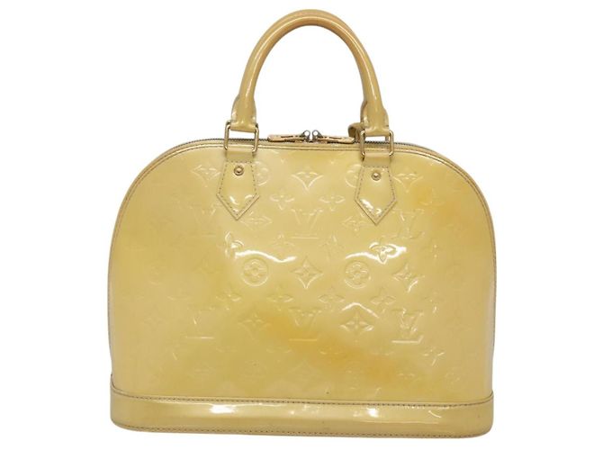 LOUIS VUITTON Monogram Vernis Alma PM Bolsa de Mão Broncorail M91445 LV Auth 122513 - vista 2