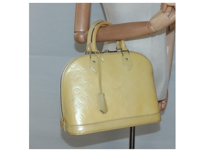LOUIS VUITTON Monogram Vernis Alma PM Bolsa de Mão Broncorail M91445 LV Auth 122513 - vista 22