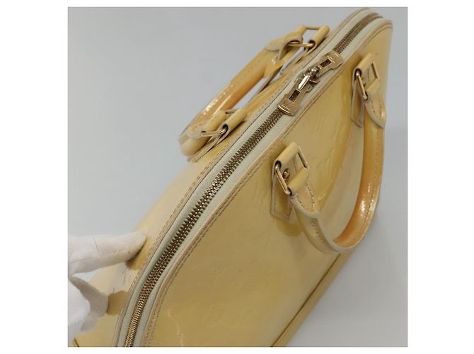 LOUIS VUITTON Monogram Vernis Alma PM Bolsa de Mão Broncorail M91445 LV Auth 122513 - vista 6