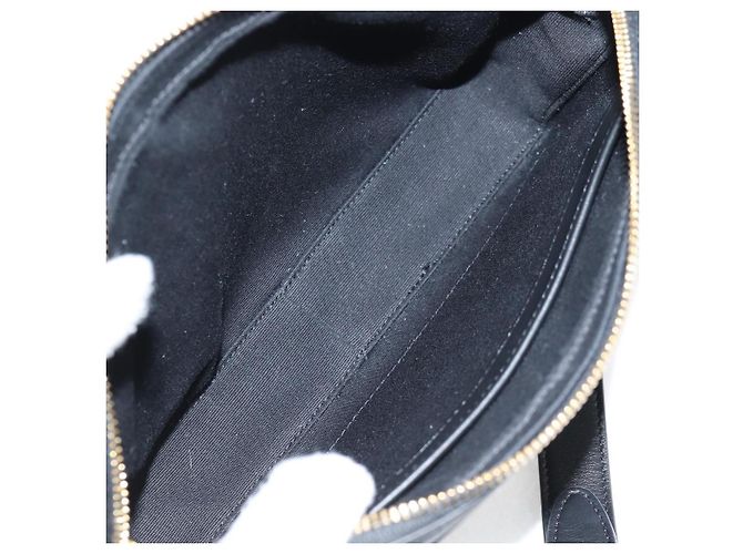 Céline Borsa a Spalla CELINE Triomphe in Pelle PVC Nera e Oro Auth nb463M Nero D'oro - vista 18