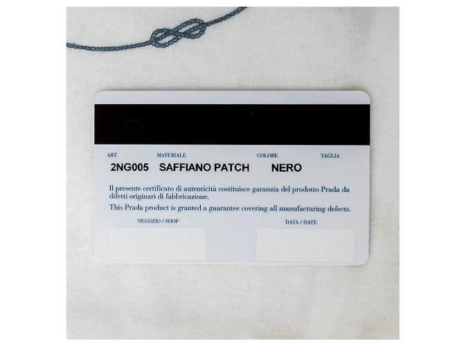 Bolsito de parche cómico Saffiano de Prada Negro - vista 11