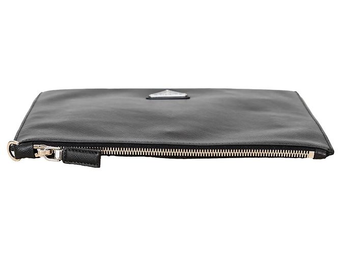 Bolsito de parche cómico Saffiano de Prada Negro - vista 6