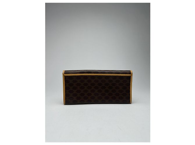Céline Vintage Celine Paris leather monogram wallet brown - view 2