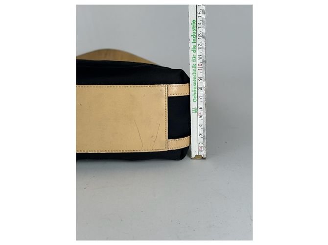 Vintage Givenchy 4G Leder-Canvas-Tasche schwarz braun - Ansicht 13