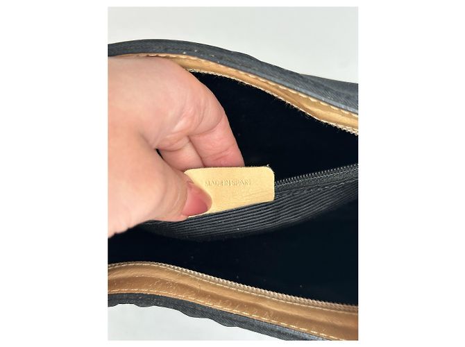 Vintage Givenchy 4G Leder-Canvas-Tasche schwarz braun - Ansicht 6