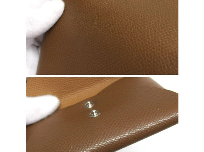 Monedero bi-fold Calvi Duo de Hermès Castaño - vista 10