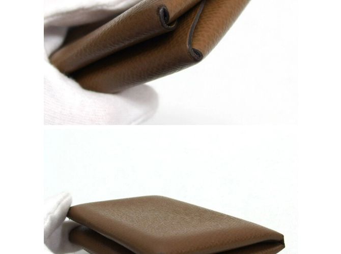 Monedero bi-fold Calvi Duo de Hermès Castaño - vista 7