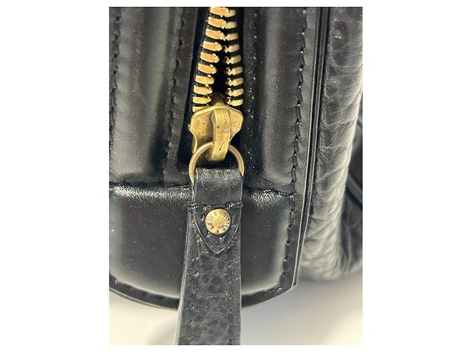 Borsa Louis Vuitton Mizi Vienna Monogram in agnello nero - vista 11