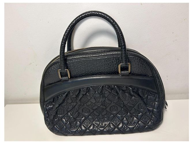 Borsa Louis Vuitton Mizi Vienna Monogram in agnello nero - vista 2