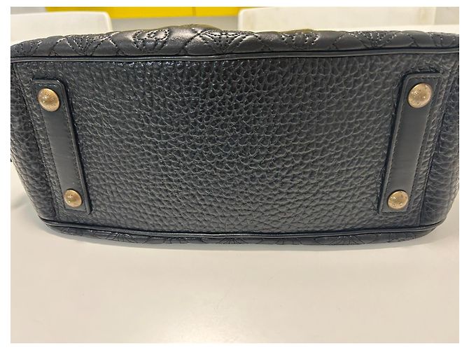 Borsa Louis Vuitton Mizi Vienna Monogram in agnello nero - vista 4