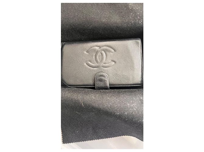 Chanel Timeless Caviar leather wallet black - view 10