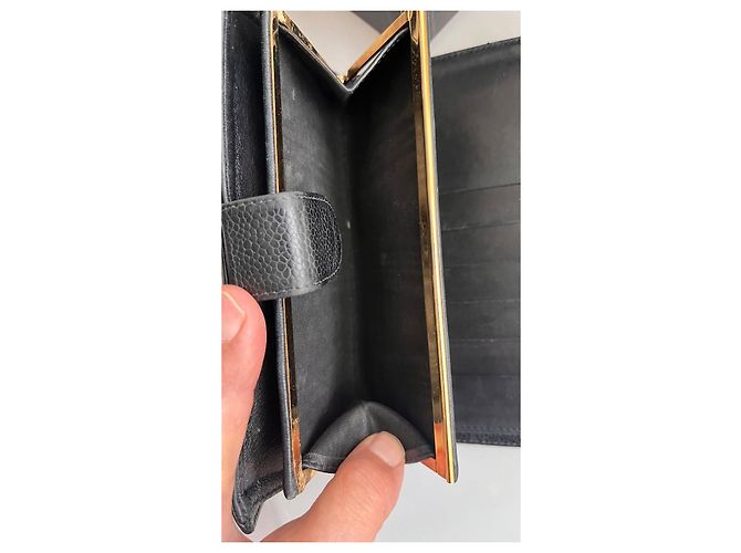 Chanel Timeless Caviar leather wallet black - view 7