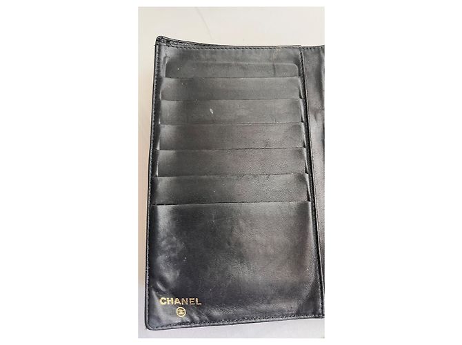 Chanel Timeless Caviar leather wallet black - view 8