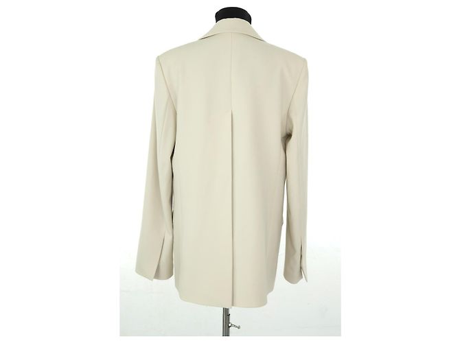 Helmut Lang Beige Wollblazer - Ansicht 4