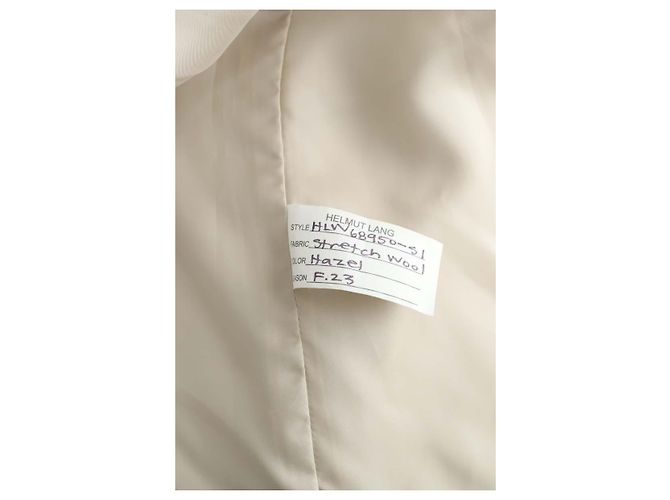 Helmut Lang Beige Wollblazer - Ansicht 5