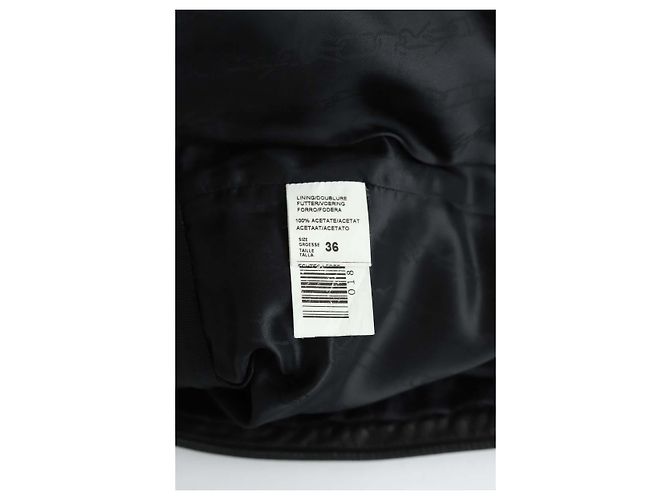 Carven Black leather mini skirt - view 6