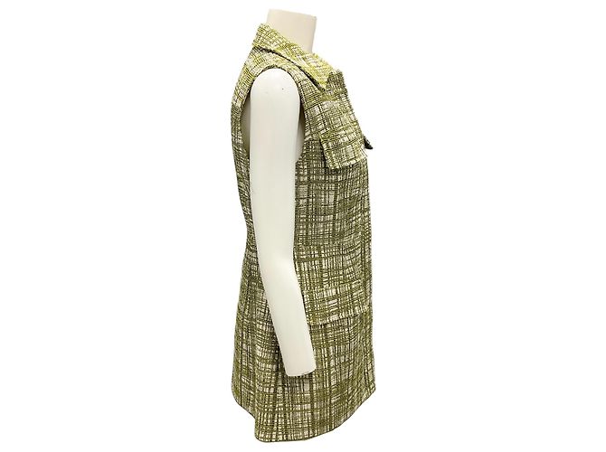 Jason Wu Grünes Kragen Tweed Mini-Kleid - Ansicht 2