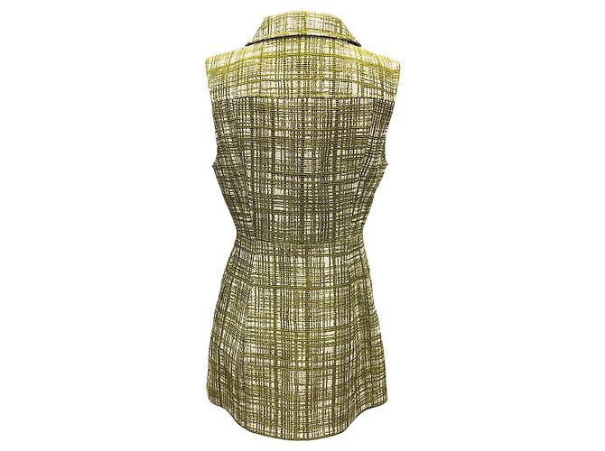 Jason Wu Grünes Kragen Tweed Mini-Kleid - Ansicht 3