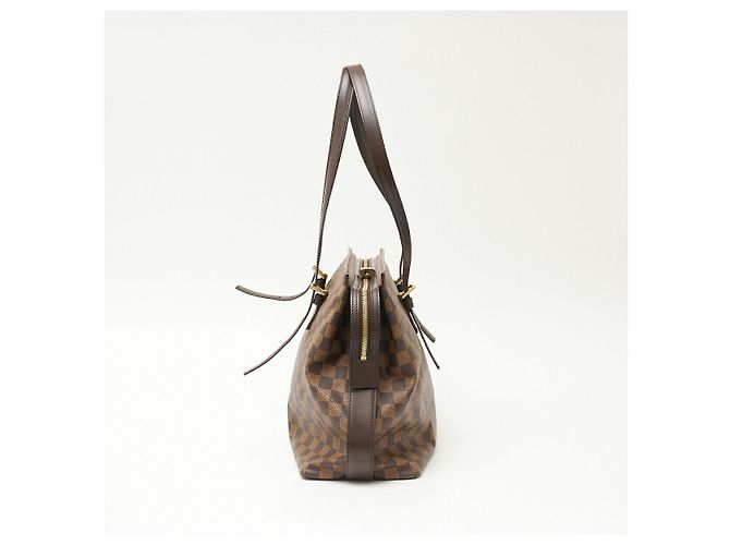 Borsa Chelsea in tela Damier e pelle Louis Vuitton Marrone - vista 2