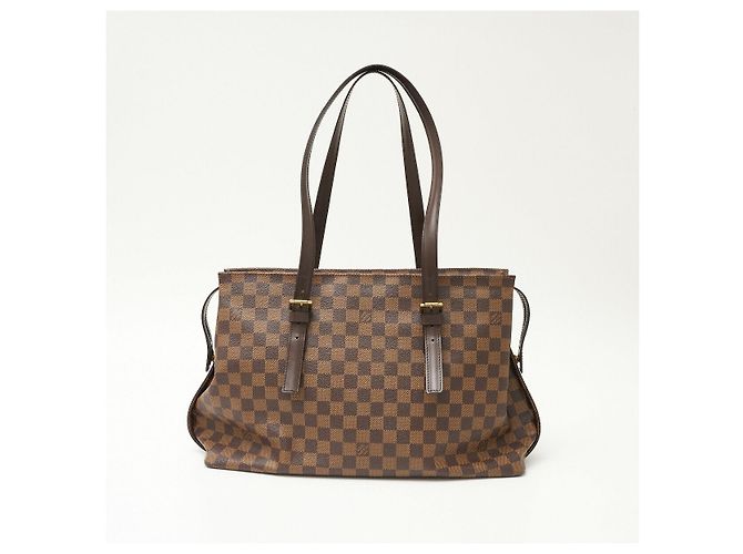 Borsa Chelsea in tela Damier e pelle Louis Vuitton Marrone - vista 3