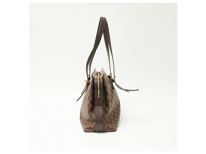 Borsa Chelsea in tela Damier e pelle Louis Vuitton Marrone - vista 4