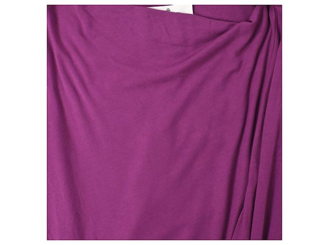Vestido maxi drapeado Vivienne Westwood en algodón violeta Púrpura - vista 4