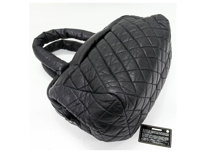 Borsa tote in pelle Chanel Coco Cocoon Nero - view 3