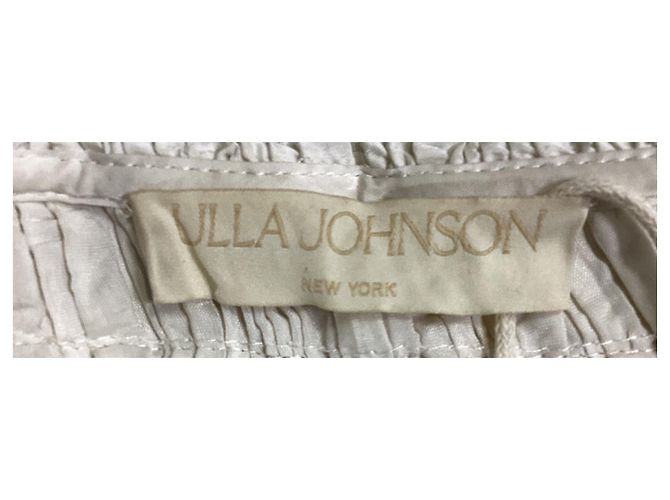 Ulla Johnson Ravenna Bluse mit einem Schulterträger aus weißem Polyester Roh - Ansicht 16