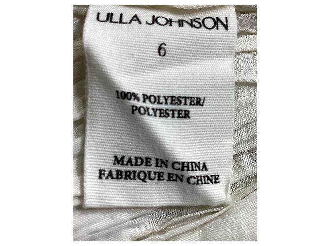 Ulla Johnson Ravenna Bluse mit einem Schulterträger aus weißem Polyester Roh - Ansicht 17
