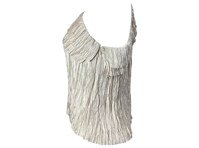 Ulla Johnson Ravenna Bluse mit einem Schulterträger aus weißem Polyester Roh - Ansicht 4