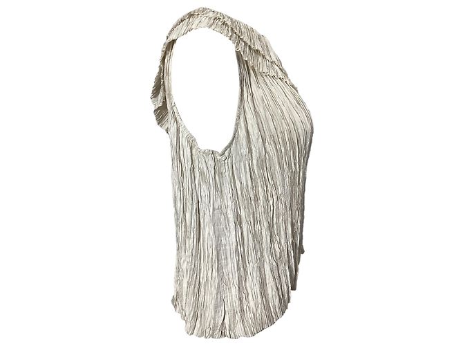 Ulla Johnson Ravenna Bluse mit einem Schulterträger aus weißem Polyester Roh - Ansicht 5