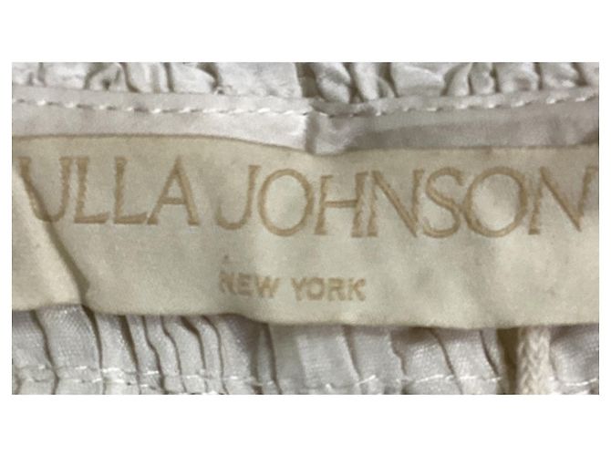 Ulla Johnson Ravenna Bluse mit einem Schulterträger aus weißem Polyester Roh - Ansicht 7