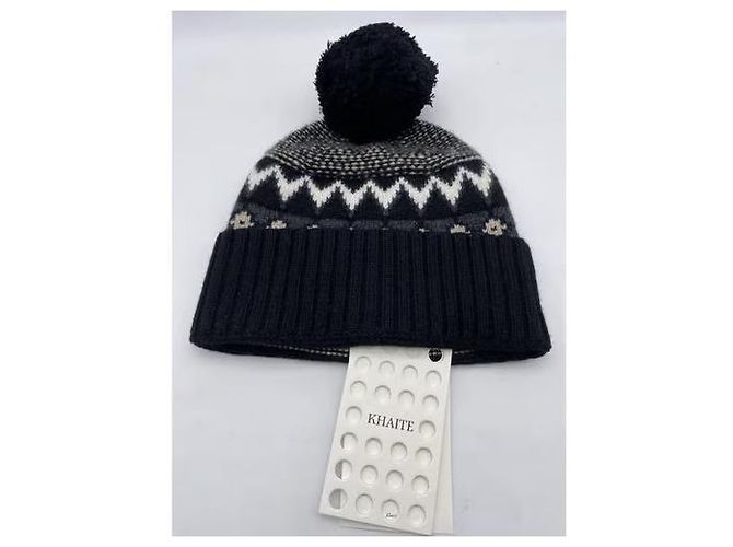 KHAITE Cappelli T.International S International Cashmere Grigio - vista 4
